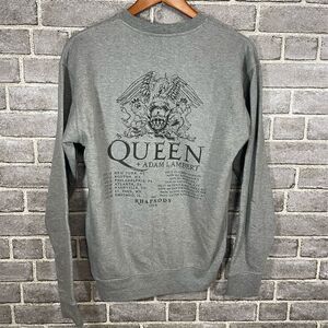 Queen + Adam Lambert Rhapsody Tour Sweatshirt Gray Unisex M Graphic Print